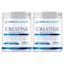Schválená vědecká tvorba Monohydrát Powder with BioPerine - Workout Support - 120 Serving - 5g per Serving - Neochucené - Balení po 2 - Non- GMO, Vegan