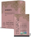 Truvani Vegan Pea Protein Powder 124; Vanilla Chai CLANE124; 20g Organic Plant Based Protein CLANE124; Single Serving Travel Packets CLANE124; 10 Servings CLANE124; Keto CLANE124; Gluten & Dairy Free CLANE124; Low Carb CLANE124; No Add Sugar