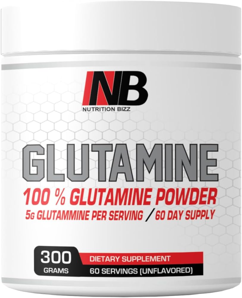 Glutamin Powder 300 Grams Neochucené 60 dnů Dodávka 5 Grams L- glutamin per Serving