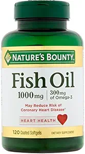 Nature 's Bounty 300 mg Omega33 Fish Oil 1000 mg Softgels 120 Coated Soft Gels (Balení po 2)