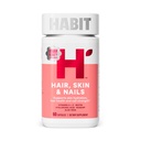 Habit vlasy, kůže a nehty dodatek (60 Kapsle) - Nový vzhled, Podporuje hydrataci pokožky, Vlasy a hřebíky síla, Biotin 2000mcg, Vitamin A & C, Hyaluronic acid, Rosehip, Vegan, Non- GMO (1 balení)