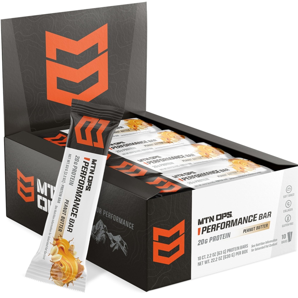 MTN OPS Butter Bliss Protein Bary, Vysoký protein s syrovátkovým koncentrátem a syrovátkovým koncentrátem a kolagenem, nízký cukr, gluten zdarma, 10 Počet