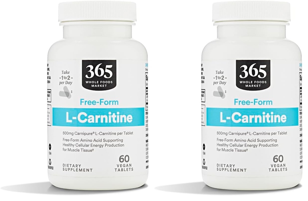 All Foods Market, L Carnitin 500mg, 60 ct (Balení po 2)