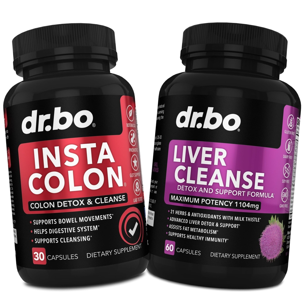 Colon Cleanser Detox & Cleanse Játra - 15 den Colon Cleanse pilulky & Játra Detox Supplement Supplement Mléko Thistle Pampelion - Bowel Hnutí doplňky pro střevní žaludek Bloating Gut Body Flush