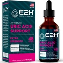 E2H Support Acid Supplementary - Tart Cherry and Devil 's Claw - Podporuje Uric Acid Health and Ledney Function Non- GMO - Vegan - 2 Fl Oz