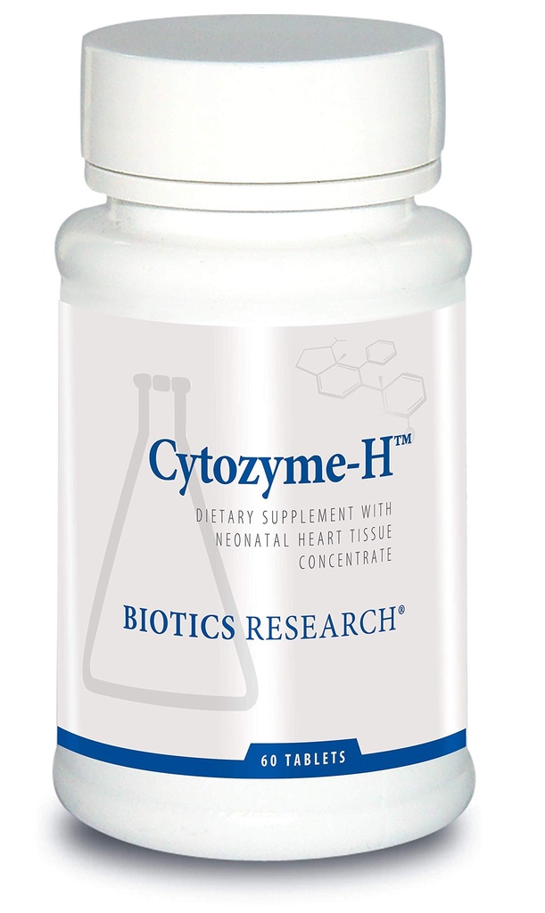 Biotics Research Cytozyme H Glandulární Kardiovaskulární podpora, Bovine srdce koncentrát, Promotes Musccular Support, Boosts Energy, SOD, Catalase, Potenciální antioxidační aktivita 60 Tablety