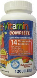 Strýček Moish Children Multi- Vitamin Mineral Jellies s Choline - 120 Jellies od strýčka Moish