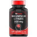 TNVitamíny Magnesium Citrát 800 MG - 120 Kapsle 124; Dva měsíce Dodávka! Dusičnan 124; Čisté Magnesium Citrát Práškové Kapsle 124; Citrato De Magnesio Dusium 124; Non- GMO Duplica124; Vyrobeno v USA!
