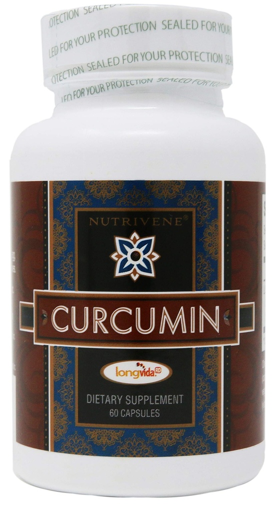 Kurkumin, Longvida ™ podle Nutrivene (500 mg, 60 tobolek)