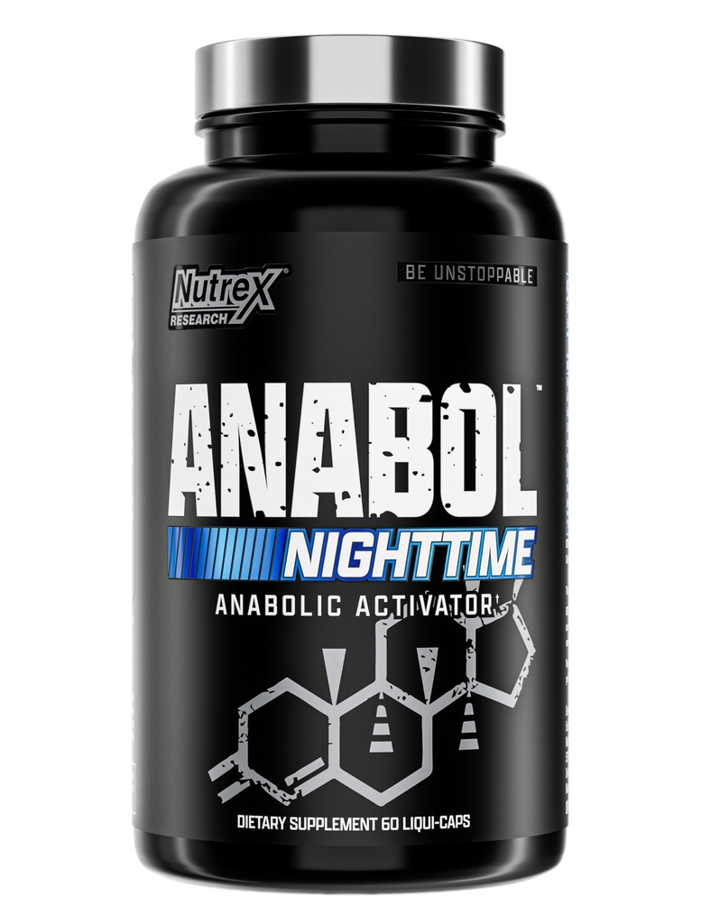 Anabol PM Nighttime Muscle Builder & Sleep Aid 124; Anabolické Muscle Building Dodatek 124; Klinicky prozkoumaný RIPFACTOR, Epicatechin & Více 124; Post Workout Muscle Recovery & Strength - 60 pilulky
