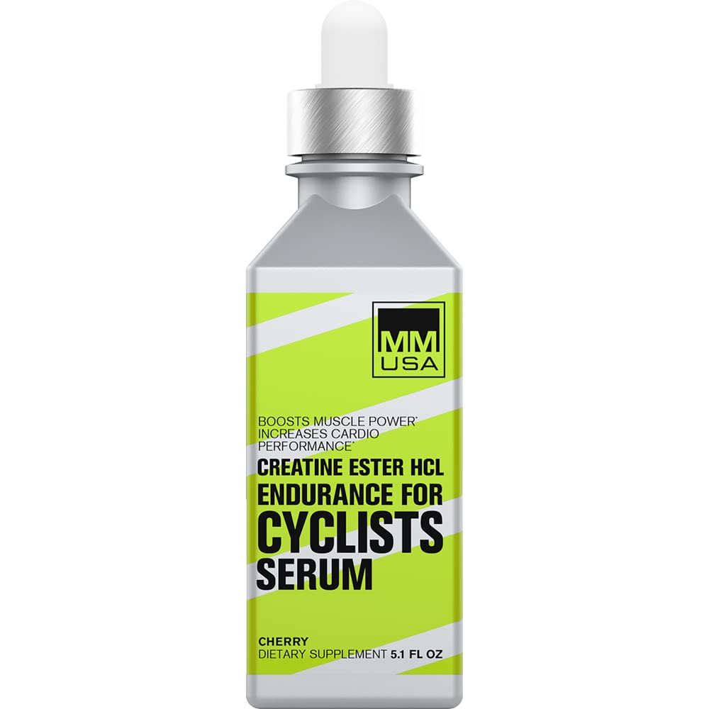 MMUSA Cyclist- Optimalizované sérum Creatine. Zesiluje cyklistické sportovní výkon, zvyšuje hladinu oxidu dusnatého, Stamina, Energie, Endurance & Focus. Boj Únava a kyselina mléčná Build up. Cherry, 5.1 Fl Oz
