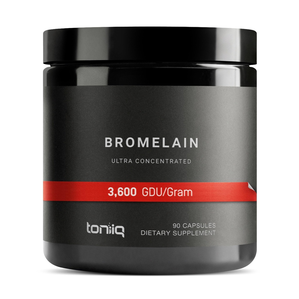Ultra High Strength Bromelain 1000mg - 3600 GDU / Gram - Vysoce koncentrovaný a biologicky dostupný - Third- Party Testováno Formule - 90 Vegetariánské kapsle - 45 Servings Per Container - Bromelain dodatek