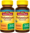 Nature Made Draslík Gluconate 550 mg, dodatek stravy pro podporu srdečního zdraví, 100 tablet, 100 denní dodávka (balení po 2)