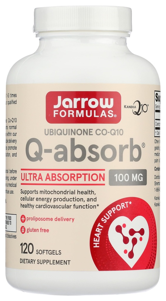 JARROW FORMULAS Q- Absorb CoQ10 100 MG, 120 CT