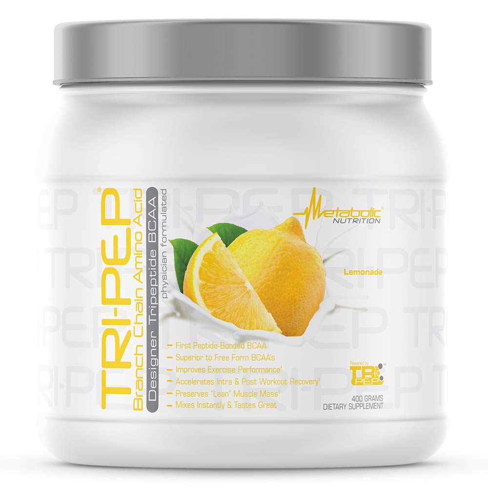 Metabolická výživa - TRIPEP - Tri- Peptid Branch Chain Amid, BCAA Powder, Pre Intra Post Workout Supplement, Lemonade, 400 Grams (40 Servings)