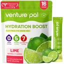 Venture Pal Sugar Free Electrolyte Powder Packets - Liquid Daily IV Hydration Packets CU124; Electrolytes Drink Mix s 5 vitaminy & 7 Electrolytes CU124; Keto Friendly CU124; Non- GMO CU124; Certified Vegan CU124; 16 Sticks
