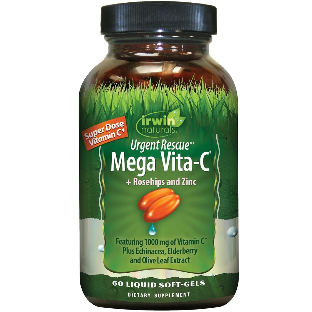 Irwin Naturals Vita C Plus Naléhavá záchrana, 60 Počet