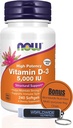 Celosvětové nutriční nyní doplňky vitamin D3 5000 IU Softgels - High potency Formule pro strukturální podporu D 240 Počet vitaminu, Organic & Keychain