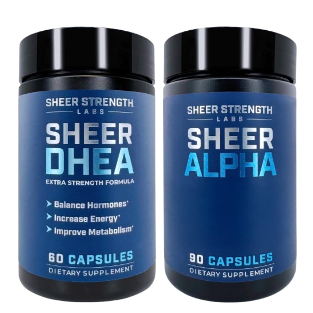 DHEA dodatek pro muže + Sheer Alpha - Ultimate T Boosting Stack pro muže