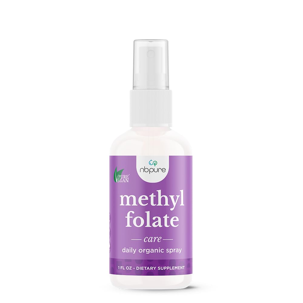 nbsure Methylfolát Vitamin B9 Spray Dodatek, tekutá kyselina listová Spray, 1 oz