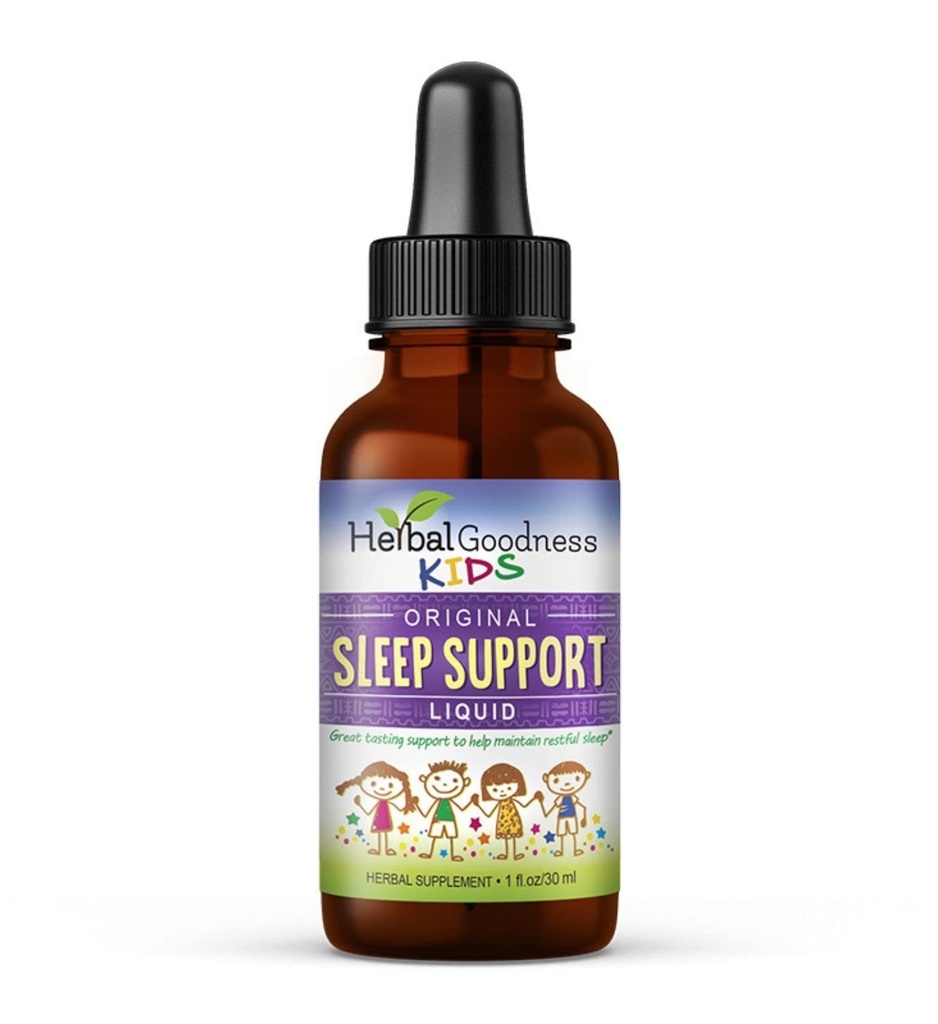 Kids Sleep Support Liquid Extract - Natural Kids Plant Based Herbal Sleep Aid, with Heamomile, Guava Leaf - 1oz Liquid Extract - Herbal Goods (1 jednotka)