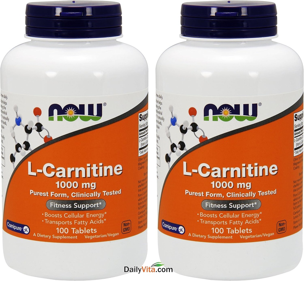 Foods L - karnitin Tartate 1000mg, 100 tablet (balení po 2)