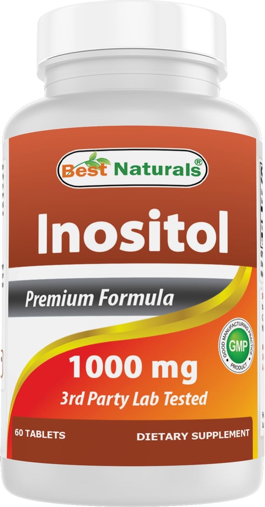 Nejlepší Naturals Inositol 1000 mg 60 tablet