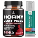 Bundle of Horny Kozí Tráva pro muže s Black Maca Root, Tongkat Ali, Saw Palmetto & Panax Ginseng Extract a Lidokain Desensitising Topical Spray Climax Control - Boost Endurance a Stamina