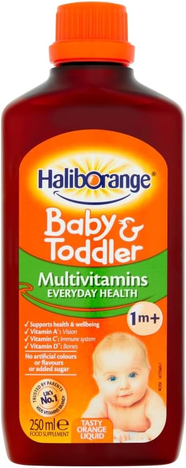 Haliborange Všechny přírodní pomerančové aroma Multivitamni tekutý