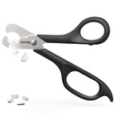 AUVON Scisssors- Shaped Pill Cutter, Sharp Blade Pill Splitter pro snadné dělení většiny 5-15 mm vitaminy, tablety a léky v polovině