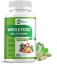 Multivitamin pro ženy 50 a více, Celé jídlo Multivitamins Minerály Organické Extrakty Ženy 50 + Multivitamin pro podporu energie, Nourish vlasy, kůže, hřebíky zdraví, 60 Kapsle