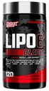 Nutrex Lipo-6 Black Max Strength Fat Burner - rychle působící energie, hubnutí dietní pilulky - Appetite Conpressant, Metabolismus Booster - 120 Kapsle