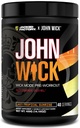 Jacked Factory X John Wick - Wick Mode Pre Workout Powder - Intenzivní energie, Battle-Ready Focus, nezastavitelný závazek, a Sheer Will - 40 Služeb, Poslední tropický východ slunce