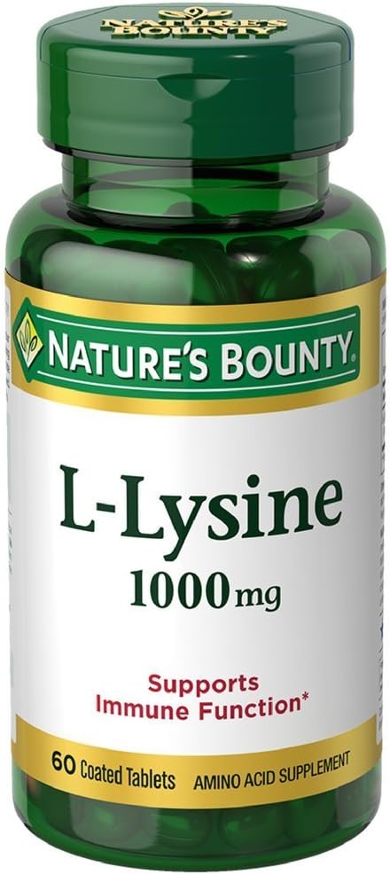 Přírodní Bounty L- lysin 1000 mg tablety 60 ea (balení po 6)