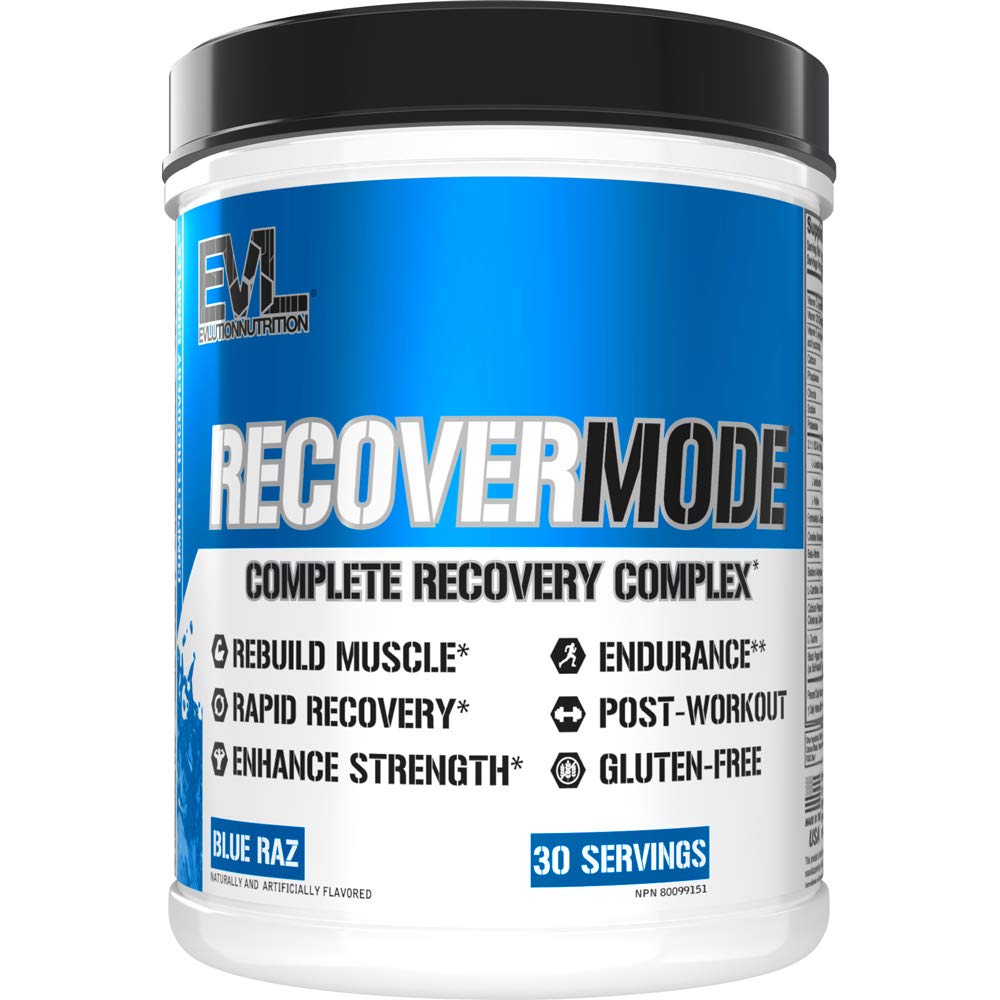 Eluce Nutrition Recover- Kompletní příspěvek cvičení s BCAA, Imunity Support, Vitamin C, D & E, Elektrolyty, Hydratace, Creatine, Glutamin, Beta- Alanine, L- Carnitin, 30 Serve, Blue Raz