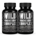 Wild Foods Magnesium Complex Supplementary with 7X Forms IR 124; High Absorption, Full Spectrum, Easy Digestion IR 124; 500mg Glycinát, Bisglycinát, Malate, Orotate, Citrát, Taurate IR 124; 90 Kapsle (Balení po 2)