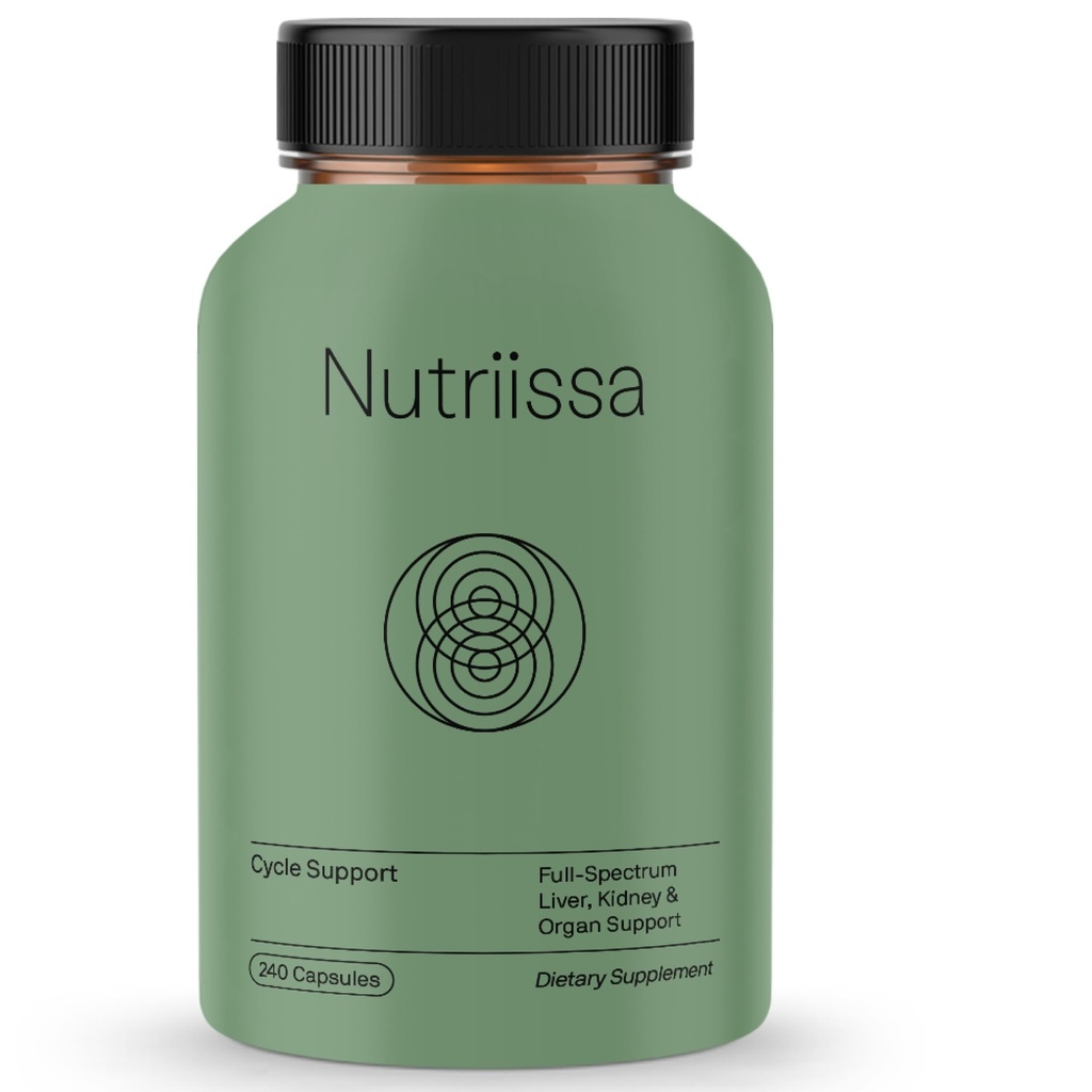 Nutrissa Cycle Support - Premium Ledviny & Játra Detox - Obrana orgánů pro kulturisty & Váhy - EPEB Certified for Purity & Potency - 400mg TUDCA & 1000mg NAC - Vegan, 240 Kapsle