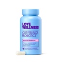 Love Wellness Gut Feelings Probiotické 124; Gut Zdraví pro ženy, Relief Digestion & Imunitation Supplementary Appendix 124; Womens Probiotic for Gas Relief 124; 3 Miliony CFU 124; Safe Prebiotic and Postbiotic CF124; 30 Count