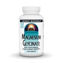 Zdroj Naturals Magnesium Glycinate, Chelated pro vysokou absorpci 124; for Calm Energy, Bone & Heart Support *, 200 mg / Serving - 120 tablet