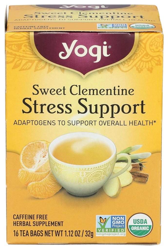 Yogi čaj Organic Sweet Clementine Stress Supplement, 16 Počet