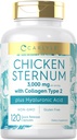 Karlyle Kuřecí Sternum Cartilage Collagen Kapsle 124; Typ II 3000mg Př