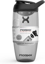 Promixx Pursuit protein Shaker Bottle (24 oz) - Silent No-Ball Mixer, Leak-Proof Lid, BPA / BPS & Phtalate-Free ECOZEN - Easy- Clean Shaker Cup for Protein Shakes, Pre & Post- Workout Smoothies