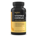 LEGION vitamin B- komplex (120 kapslí) - vitamín B komplex s Choline a Inositol podporuje mood & funkce jater - Vegan B Komplexní vitaminy podpora energie metabolismus a svalové funkce