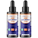 Vitamatic 2- Pack melatonin 20mg Liquid Drops - 2 fl oz (59 ml) Každý - Přírodní Berry Flavor - Non- GMO, vegetariánský dodatek pro dospělé