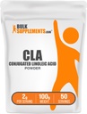 BulkSupplements.com Conjugated Linoleic Acid Powder - CLA dodatek, Nutriční dodatek - Gluten Free, 2g per Serving, 100g (3.5 oz) (balení po 1)