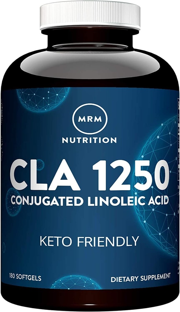 MRM Nutrition CLA 1250 CLA 124; Keto Friendly CLA 124; 80% CLA High potency CLA124; 1000mg CLA per Capsule CLA124; Zdravé tuky CLAS 124; gluten- Free CLAS 124; 30 Serings