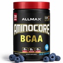 ALLMAX Nutrition AMINOCORE BCAA - 8G BCAA - 100% čisté rozvětvené aminokyseliny - gluten Free - Blue Raspberry - 315 gramů