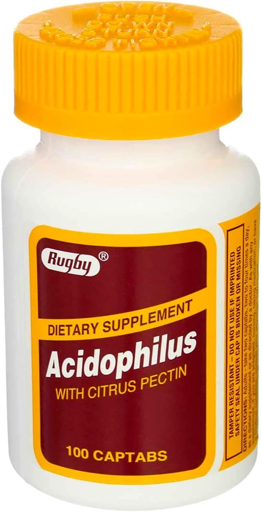 Rugby Acidophilus Extra Strength w / L- sporogenes 100 Captags by Rugby