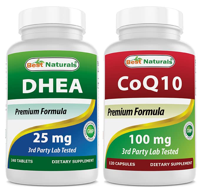 Nejlepší Naturals DHEA 100mg & COQ10 100 mg