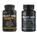 Day & Night Energy With Sleep Aid Bundle 124; 400mg Caffeine AFF124; 600mg Ashwagandha AFF124; 200mg Lions Mane AFF124; Zvýšená energie & Focus & Mood Sleep Aid with GABA, Valerian Root, Heřmánek, Melatonin, Magnesium